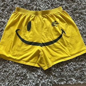 Joe Boxer Girlfriend Yellow Smiley Face pajama Shorts Men Size XL